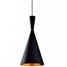 Φωτιστικό Κρεμαστό Μονόφωτο Φ19cm E27 230V Μαύρο-Χρυσό 955TIM1A